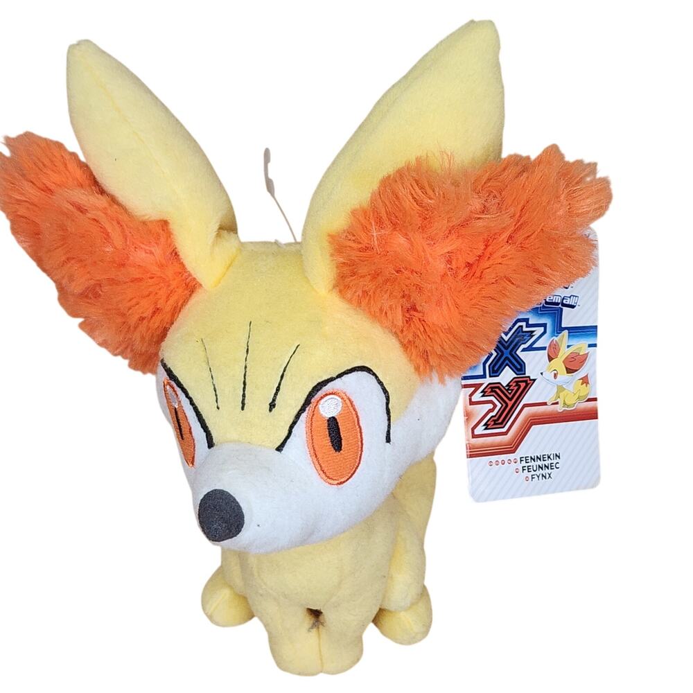 Tomy Pokemon XY Fennekin Plush Toy NWT 2013 9"